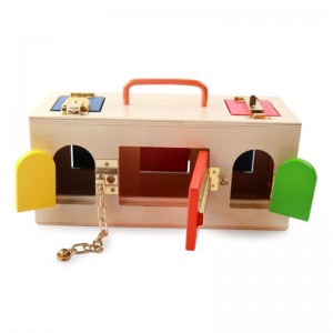 wooden lock box for kids